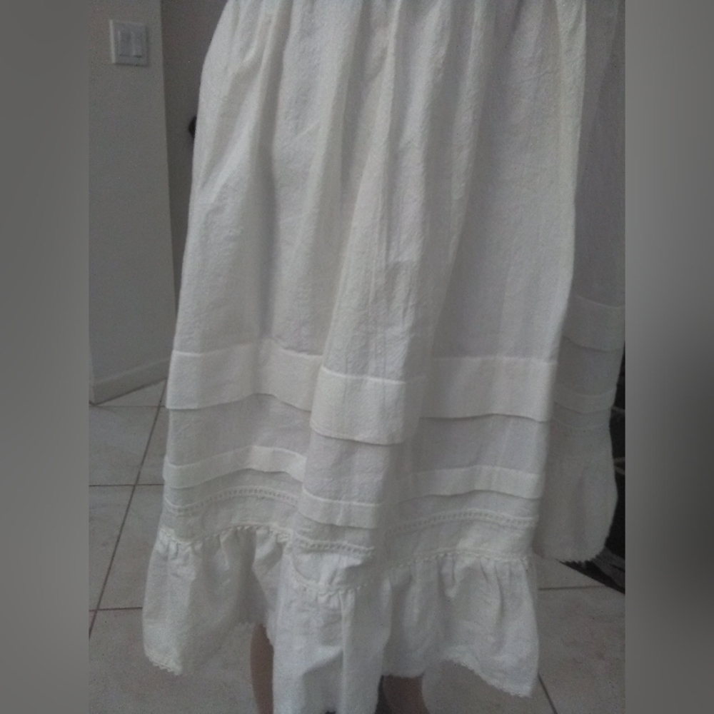 BNWOT FREE PEOPLE SEXY DRESS WHITE HALTER TOP W/ WIDE BOTTOM AMAZING BACK - Picture 10 of 10